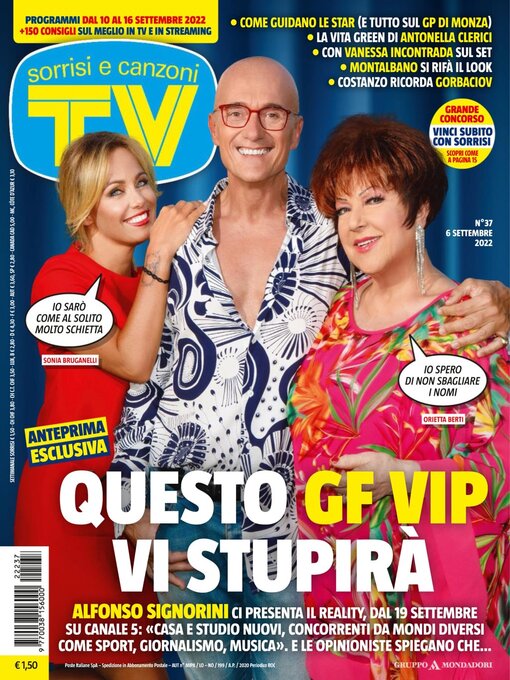 Title details for TV Sorrisi e Canzoni by Mondadori Media S.p.A., S.L.L. - Available